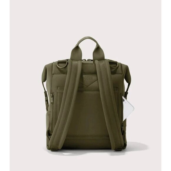 Dagne Dover Indi Olive Green Neoprene Diaper Backpack With Changing Mat NWOT - Picture 2 of 13